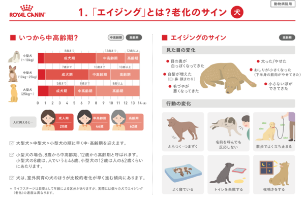 ペットオーナー様にご説明する際に使用する資料の画像