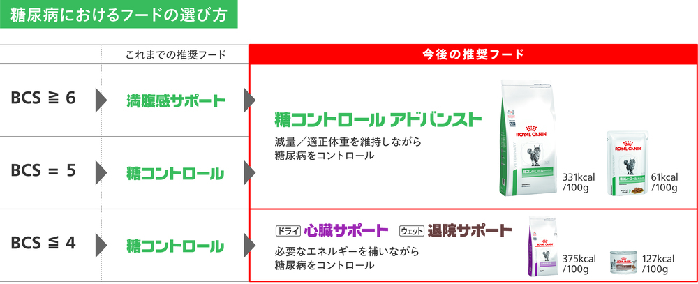 糖尿病におけるフードの選び方